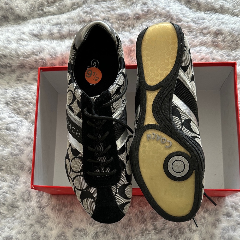 Coach Monochrome Patterned Sneakers